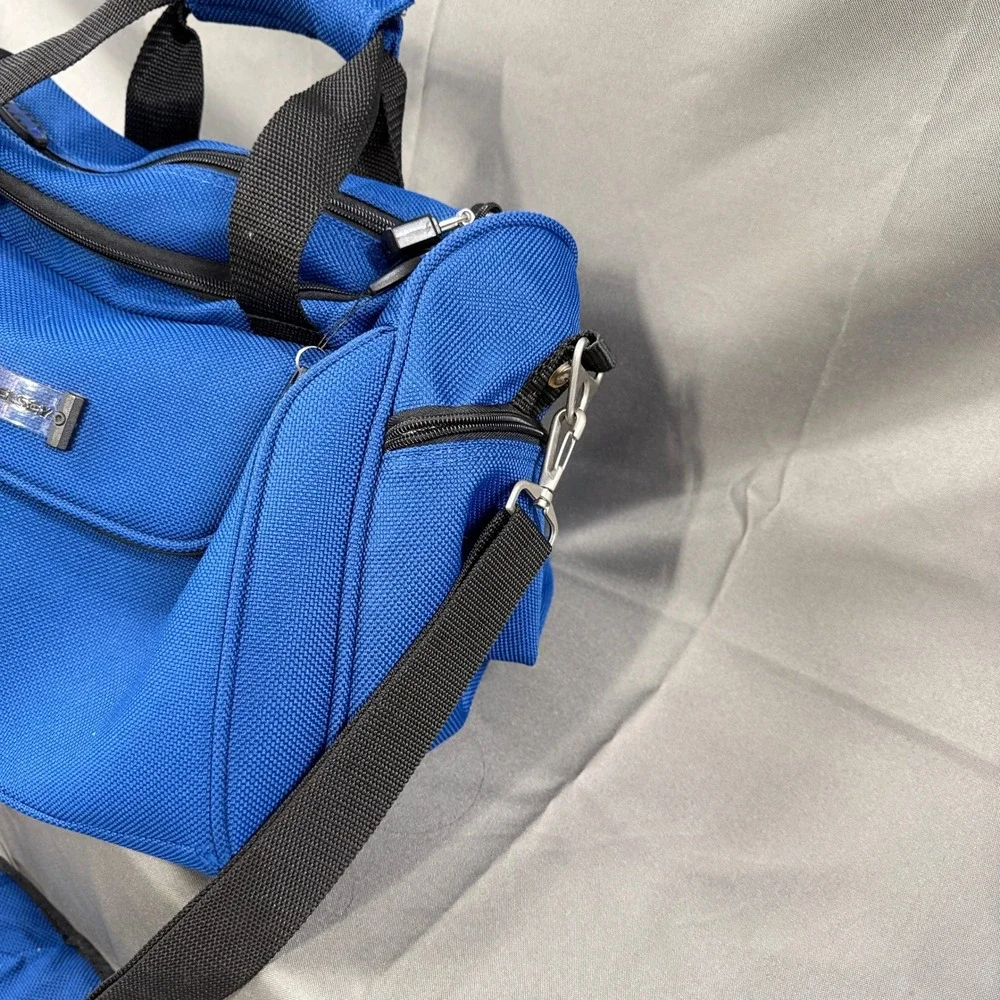 DELSEY Blue‎ Travel Duffel Bag Carry On Shoulder Strap Luggage Weekender